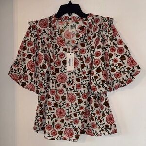 NWT Citrus Boutique Floral Blouse